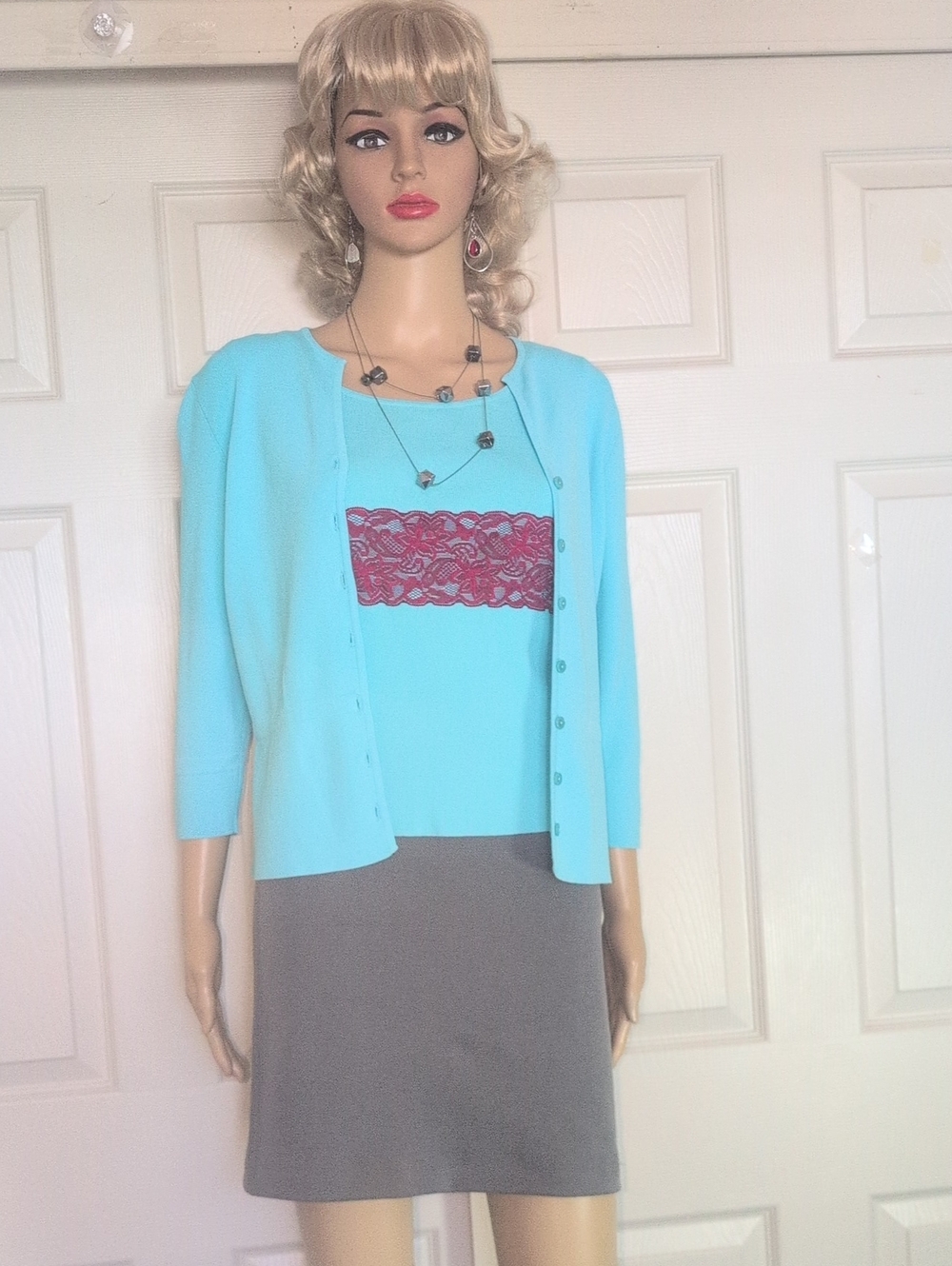Talbots Two-Piece Cardigan Set